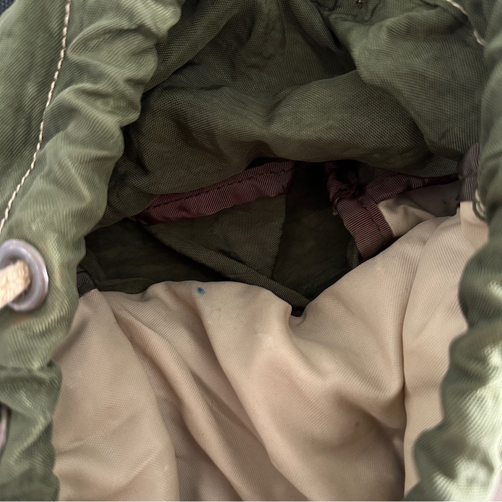 Kipling Army Green Drawstring Backpack - image 7